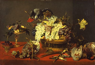Bodegón con loro gris, c.1630 de Frans and workshop Snyders