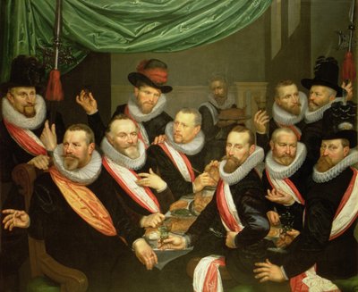Banquete de los Oficiales y Subalternos de la Guardia Civil de San Jorge de Frans de Grebber