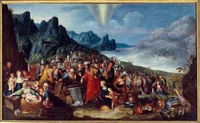 La llegada de los hebreos a la tierra prometida después del paso del Mar Rojo de Frans the Elder Francken
