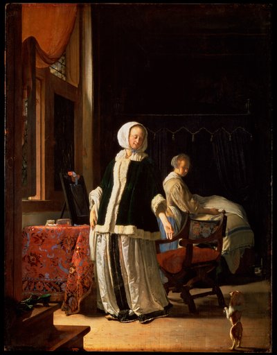 Mañana de una Joven, c1660 de Frans van Mieris