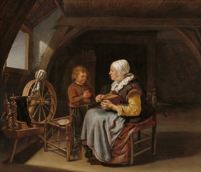 Dar gracias de Frans van Mieris