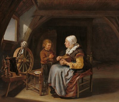 Diciendo Gracia, c.1650-55 de Frans van Mieris