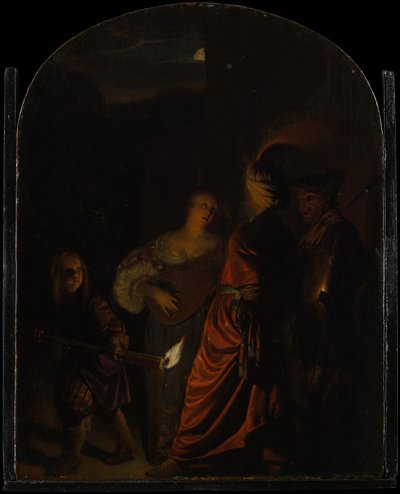 La serenata, ca. 1678-80 de Frans van Mieris