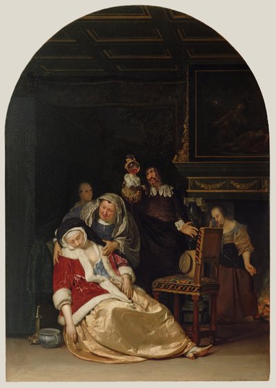 La visita del médico de Frans van Mieris the Elder