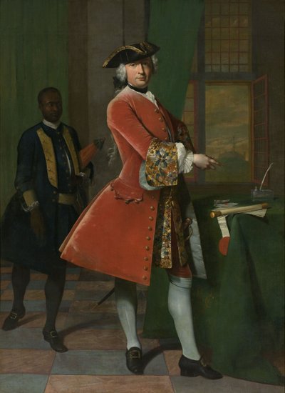 Retrato de Jan Pranger, 1742 de Frans van der Mijn