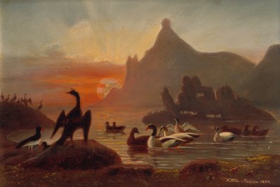Los pájaros escuchan Hestmandoe de Frants Diderik Boe