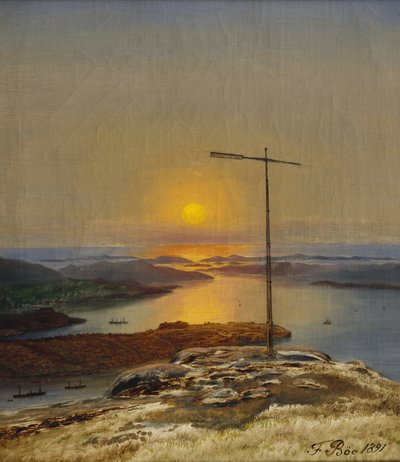 Vista desde Sandviksfjellet, Bergen de Frants Diderik Boe