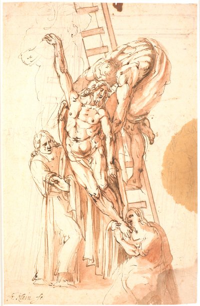 El descendimiento de la cruz de Frantz Cleyn