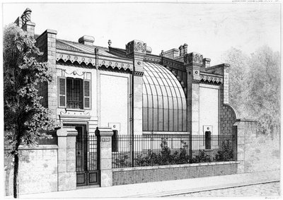 Estudio de pintores, 57, boulevard Arago, París. 1878 de Frantz Huguelin