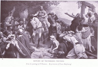 El regreso de los teutones victoriosos de Franz (after) Hanfstaengl