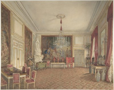 Habitación del archiduque Luis Víctor en el Hofburg, Viena de Franz Alt