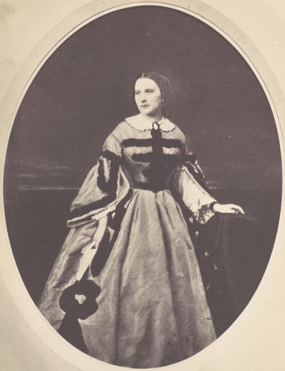 [Retrato femenino, de pie, mirando a la izquierda] de Franz Antoine