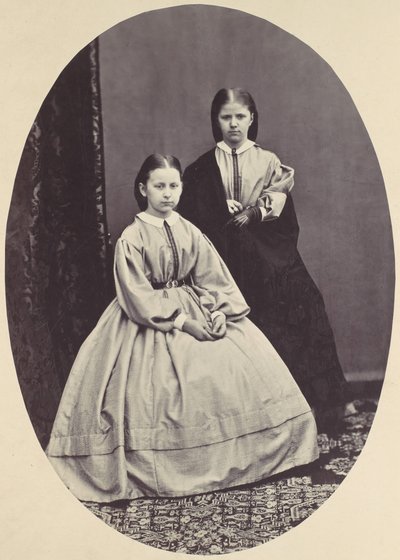 [Retrato de Dos Niñas], 1850s-60s de Franz Antoine