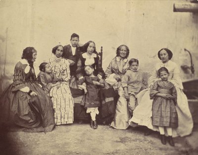 [Diez miembros de la familia Antoine], 1850s-60s de Franz Antoine