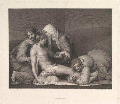 El lamento de Cristo, 1841 de Franz Anton Erich Moritz Steinla
