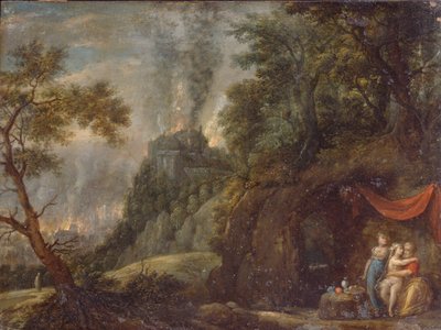 Lot y sus hijas, 1720s de Franz Anton Hartmann