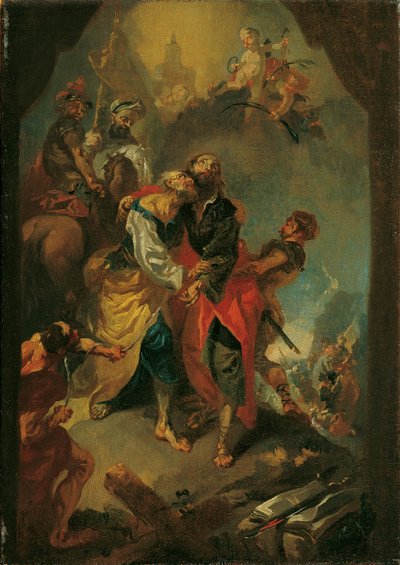 Despedida de los apóstoles Pedro y Pablo antes de su martirio de Franz Anton Maulbertsch