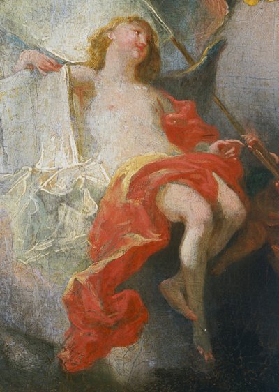 Ángeles (detalle) de Alegoría de la Misión de los Jesuitas al Mundo Entero, por Franz Anaton Maulbertsch. Alemania de Franz Anton Maulbertsch
