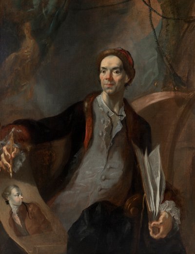 Retrato del artista (llamado autorretrato) de Franz Anton Maulbertsch