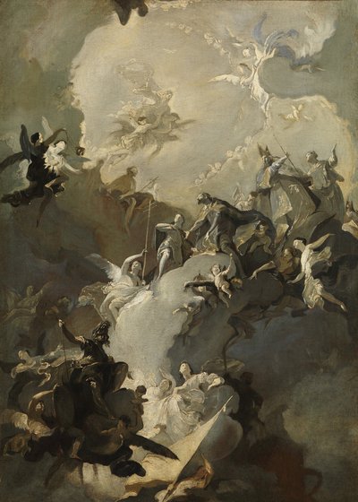 La glorificación de los santos reales húngaros, ca. 1772-73 de Franz Anton Maulbertsch