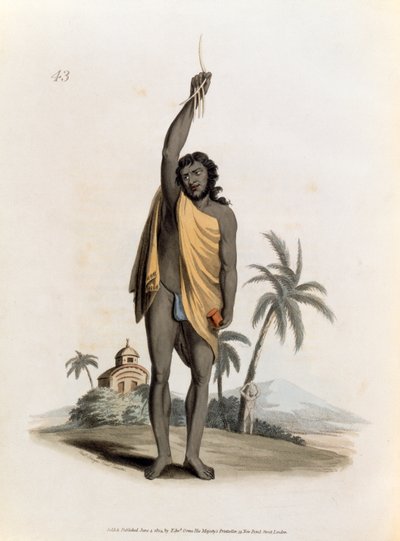 Sacerdote hindú, publicado por Edward Orme, 1804 de Franz Balthazar Solvyns