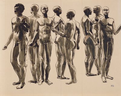Ocho desnudos masculinos de Franz Barwig d. Ä.
