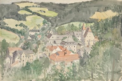 paisaje del pueblo de Franz Barwig d. Ä.