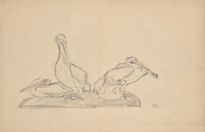 Proyecto para un grupo de pelícano de Franz Barwig d. Ä.