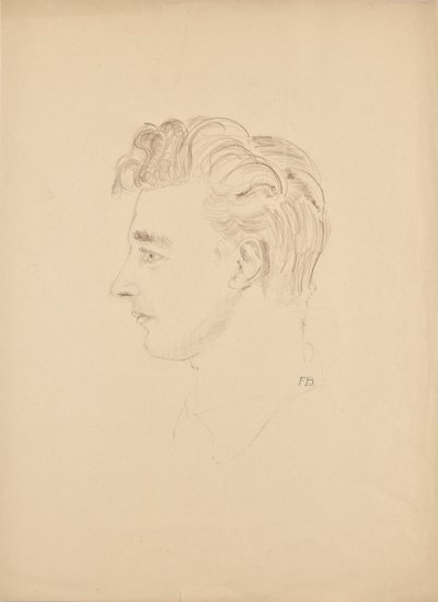 Estudio de retrato de Franz Barwig el Joven de Franz Barwig d. Ä.