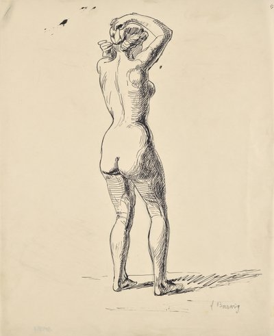 Bosquejo de un bañista de Franz Barwig d. Ä.