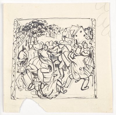 campesinos bailando de Franz Barwig d. Ä.