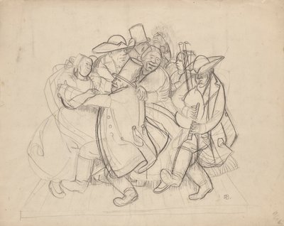 campesinos bailando de Franz Barwig d. Ä.