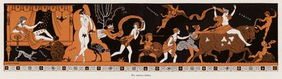 Dioses de la antigüedad griega y romana (litografia en color) de Franz Christophe