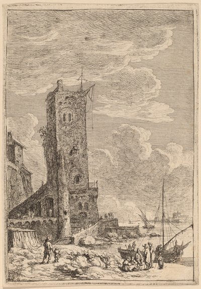 Puerto en Livorno de Franz Edmund Weirotter
