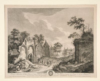 Ruinas de la Abadía de St. Maur de Franz Edmund Weirotter