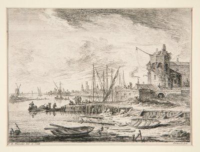 Vista de un puerto #9 de Franz Edmund Weirotter