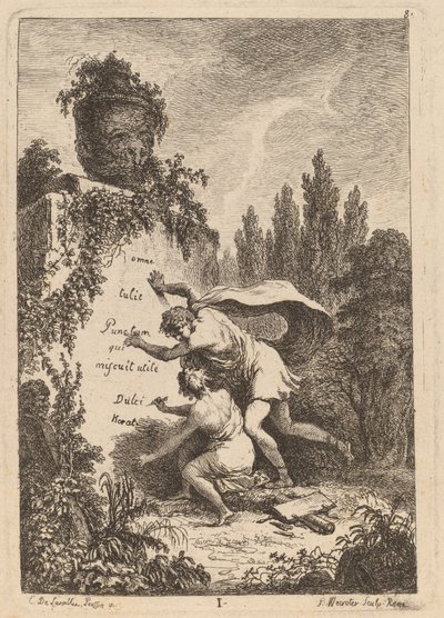 En la Venida a Roma: pl. 1 de Franz Edmund Weirotter after Étienne de Lavallée Poussin