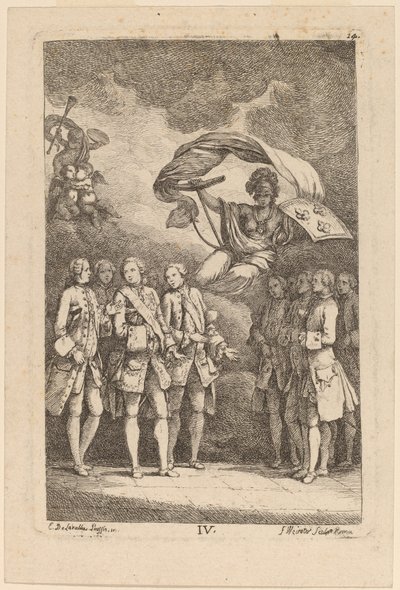 Nella Venuta en Roma: pl. 4 de Franz Edmund Weirotter after Étienne de Lavallée Poussin
