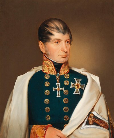 Archiduque Maximiliano José de Austria-Este 1782-1863, como Gran Maestre de la Orden Teutónica de Franz Eybl