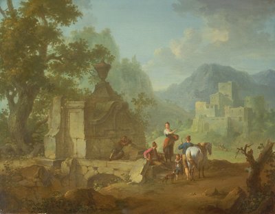 Paisaje rústico, siglo XVIII de Franz Ferg