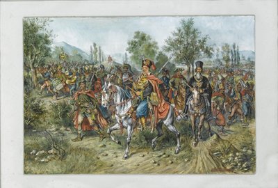 Franz Freiherr von der Trenck y su regimiento, 1903 de Franz Gaul