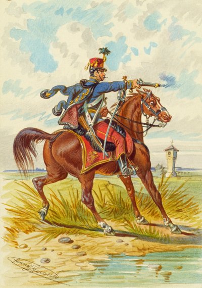 soldado a caballo de Franz Gerasch