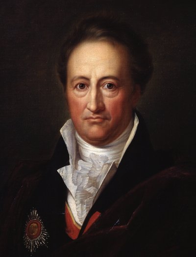detalle de: Retrato del escritor Johann Wolfgang von Goethe (1749-1832) (Retrato del autor J.W. von Goethe). Pintura de Gerhard von Kugelgen (1772-1820), huile sur toile de Franz Gerhard von Kugelgen