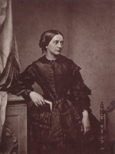 Clara Schumann, pianista y compositora alemana, siglo XIX de Franz Hanfstaengl