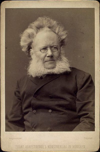 Henrik Ibsen, dramaturgo y poeta noruego, finales del siglo XIX o principios del siglo XX de Franz Hanfstaengl