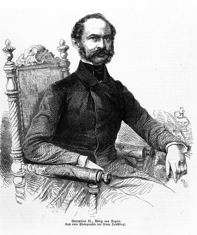 Maximiliano II (1811-64), Rey de Baviera de Franz Hanfstaengl