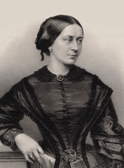 Retrato de Clara Schumann 1819-1896, 1860 de Franz Hanfstaengl