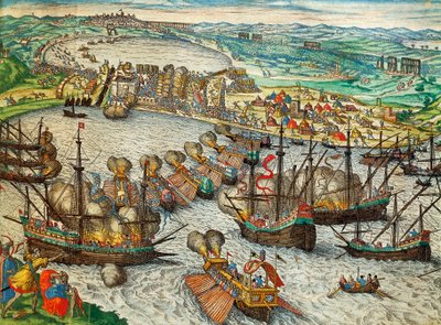 Captura de La Goleta y Túnez por Carlos V de Franz Hogenberg