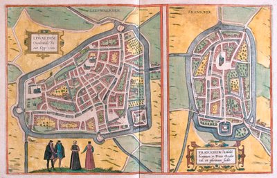 Franeker, Países Bajos (grabado) de Franz Hogenberg