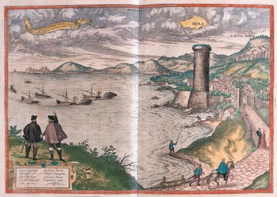 Gaeta o Gaete, Italia (grabado) de Franz Hogenberg